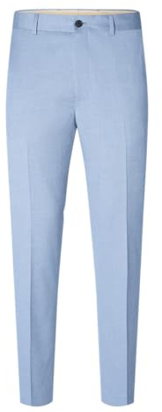 SELECTED HOMME Slhslim-Cedric Structure TRS Noos Pantalon de Costume pour Homme, Bleu Clair, 50