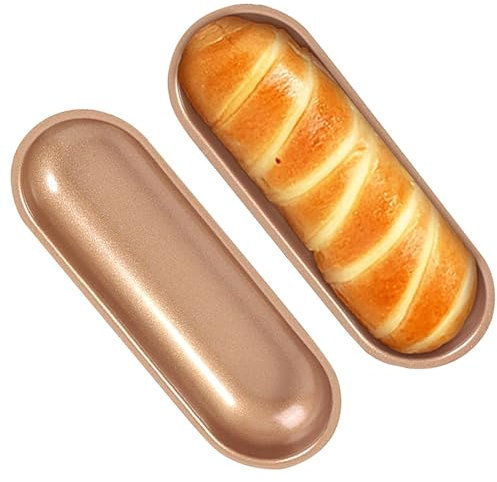2 Pièces Moule a Pain, Moule Baguette Antiadhésif Acier Au Carbone Réutilisables pour Famille Restaurant Boulangerie