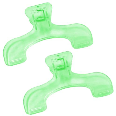 Lot de 2 supports de page pour la lecture, supports de pinces à livres portables multifonctionnels, accessoires de lecture de livres transparents pratiques, supports de page de livre pour la maison