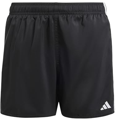 adidas Chlopcy 3-STRIPES SWIM SHORTS KIDS, black/white, 7-8 Years