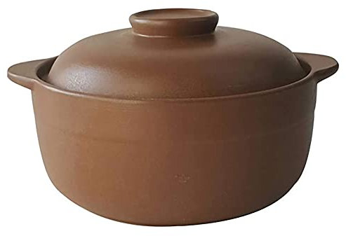 Marmite à ragoût en céramique, cocotte, cocotte avec couvercle, cocotte à ragoût, braisière, marmite à soupe en céramique résistante à la chaleur, cocotte non émaillée for femmes enceintes non émaillé