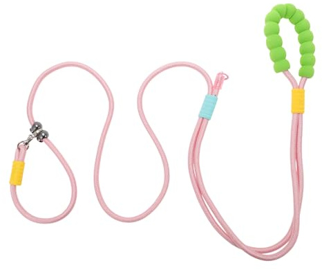 CAPASTEC Laisse pour Chien sans Les Mains, Laisse Ajustable Multifonction À La Taille Bandoulière, Laisse Course 3,5M 11,5Ft, Poignée Mousse Chien Petite, Moyenne Grande Taille, Rose Vert