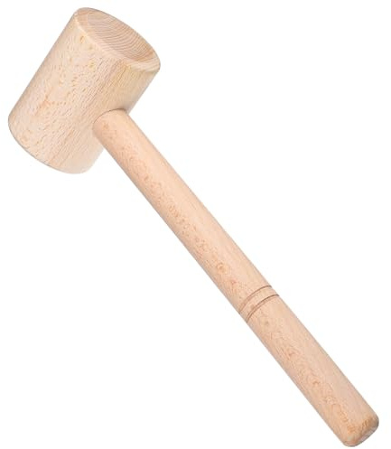 HOMSFOU Martello Per Da Te in Faggio Strumento Ergonomico Per Intaglio Della Pelle