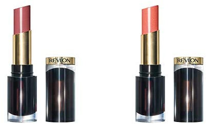 Revlon Super Lustrous Glass Shine Glossed Up Rose + Super Lustrous Glass Shine Dewy Peach