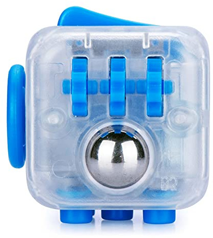 Zuru- Fidget Cube di Antsy Labs, Giocattolo Forma, Circa Cubo Antistress da 35 mm, con 6 funzioni, per Adulti e Bambini dai 3 Anni in su, Colore Blu, 8101B-D
