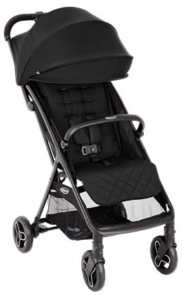 Graco - Myavo Kinderwagen, leicht, schnell zusammenklappbar, ab Geburt bis ca. 4 Jahre (22 kg), mit Regenabdeckung, Midnight