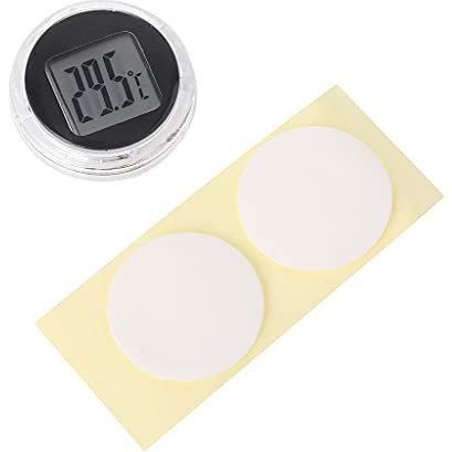 Scnvsi Termometro Digitale Durevole Orologio Misuratore per Moto Impermeabile Moto Interni Orologi Accessori per Strumenti