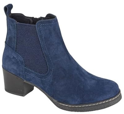 Cipriata L541 ALESSINA Real Suede Ankle Boot (Navy Real Suede, UK Footwear Size System, Adult, Women, Numeric, Medium, 6)