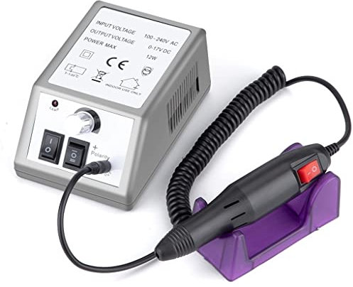 CLLBANT Taladro eléctrico para uñas, fresadora para manicura, pedicura, limas, Kit de Herramientas, pulidora de uñas, pulidora, pulidora