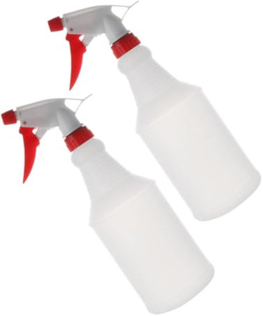 Alipis 2piezas Botella de Spray Vacía de Plástico Botellas Pulverizadoras Reutilizables para Soluciones de Limpieza para Regar Plantas y Limpiar Superficies