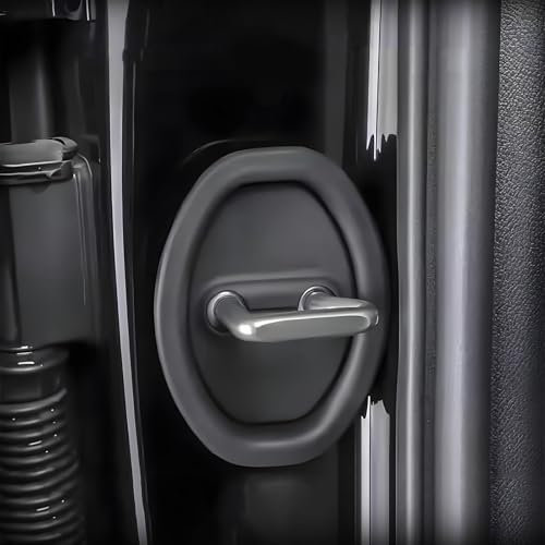 4 Pezzi Copertura Serratura Portiera Auto per Fiat 500X, Silicone Protezione Portiera Auto Accessori Auto