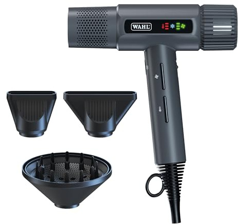 Wahl Vanquish Cool Grey Hair Dryer, Lightweight, Quiet, Powerful Drying