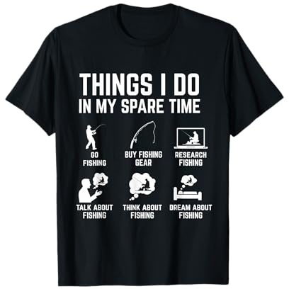 Things I Do in My Spare Time Funny Fishing T-Shirt
