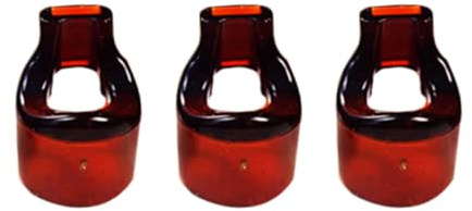 Cabilock Mouthpiece Replacement Mouthpiece Replacement Brown Flute Resin 3pcs 23mm Outer Diameter No Peculiar Smell Suitable for Flutes for Beginners and Professional Players