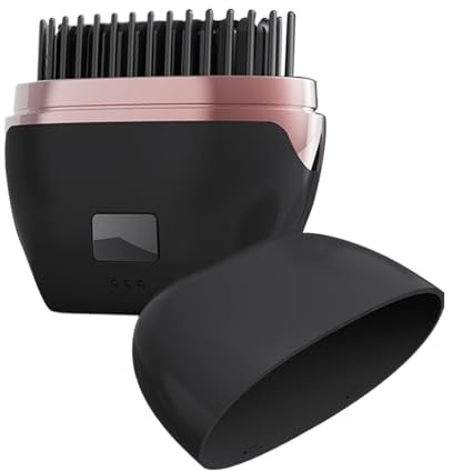 Mini Hair Straightener - Digital Display Anti-Scald | Portable Hair Straightener Brush,for Straightening Curling Styling Home Office School Outdoor Camping Trip