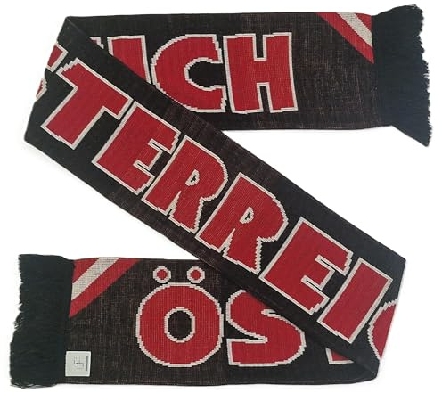 Euroscarves Austria Osterreich Soccer Knit Scarf (Black)