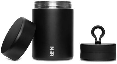 MiiR Airtight Coffee Canister (12oz), Portable Storage for Coffee, Tea, and Espresso, Stainless Steel Construction - Locks in Freshness for Your Favorite Beans and Leaves