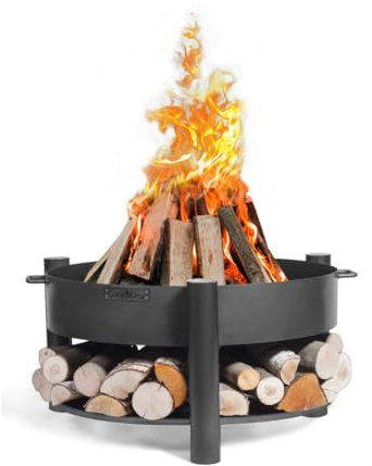 CookKing - Feuerschale Montana Ø 80 cm - Stahl - Feuerschale - Feuerstelle - 45cm-80cm - Schwarz