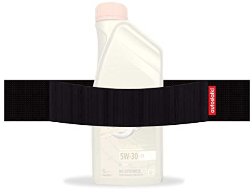 TrunkExpert Auto-Klettverschluss-Streifen, 30x5x0,3 cm, Kofferraum-Organizer, flexibel, widerstandsfähig, schwarz, wasserdicht, zur Fixierung von transportierten Gegenständen