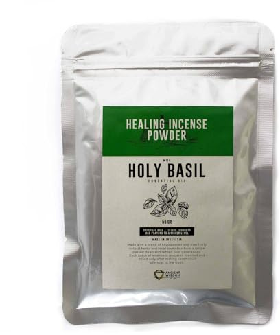 Helande rökelsepulver – helig basilika-blandning 50 g