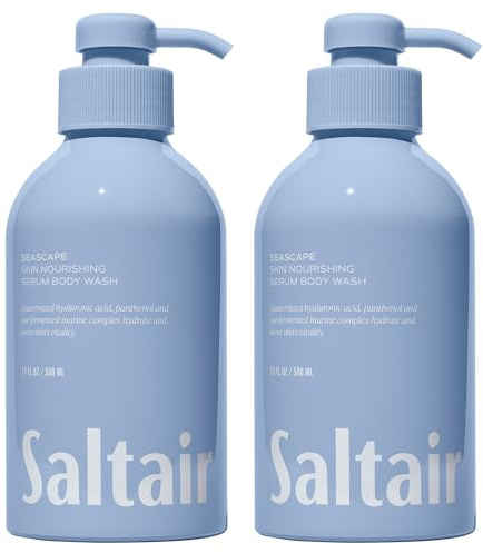 Saltair Body Wash 2-Pack | Seascape Moisturizing Shower Gel | 2x 17oz