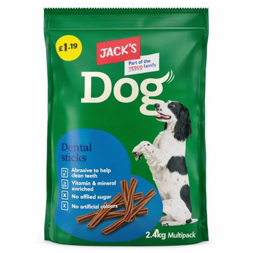 Dog 91 Dental Sticks for Small and Medium Dogs, 2.4kg – Long Lasting Natural Dog Chews for Teeth Cleaning, Sugar-Free, Vitamin Enriched, Breath Freshener & Plaque Remover