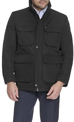 Tommy Hilfiger Men's Stand Collar Four-pocket Field Jacket Veste Homme (lot de 1)