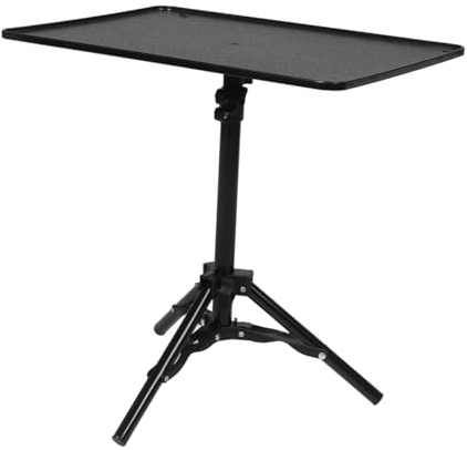 Hoement Treppiede per Videoproiettore con Supporto Portatile Regolabile in Altezza e Angolazione Compatto per Spazi Ristretti Facile da Montare e Smontare