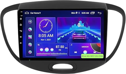 Dispositivo di navigazione per auto Autoradio stereo Android 15 per Hyundai i10 2010-2013 con collegamento wireless Carplay Mirror Link Bluetooth