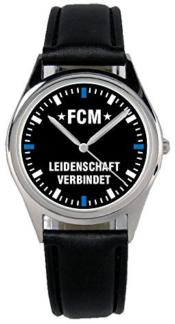 KIESENBERG Armbanduhr Magdeburg Geschenk Artikel Idee Fan Damen Herren Unisex Analog Quartz Lederarmband Uhr 36mm Durchmesser B-2396