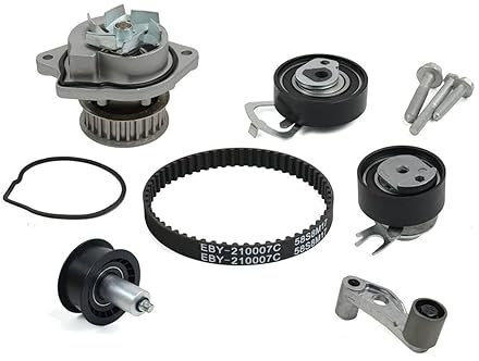 Bisenya Zahnriemen Zahnriemensatz mit Wasserpumpe Kompatibel mit 1.4 16V 036121008M 036109244J 036109243AB 036109181B 036109181A 036109119AG 1987949190 036109119P