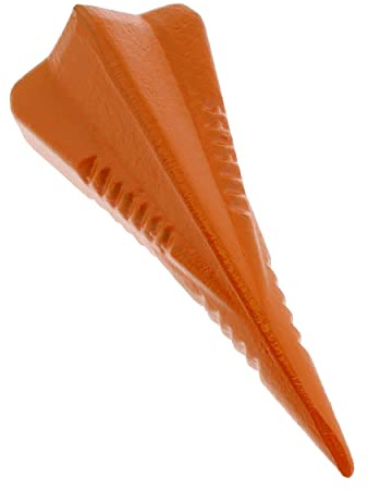 Felled Manual Log Splitter Wedge Diamond Wedge 4-Direction Steel Splitting Wedge - Pack of 3
