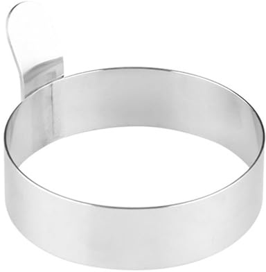 Anello per uova | Anello rotondo in acciaio per frittata | per uova, utensile da cucina, stampo per pancake per cucinare in padella