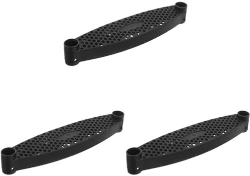 POPETPOP 3 Piezas peldaños de Escalera de trampolín tobogán de Escalera Alfombra de Corredor de Escalera Mascota Pasos Accesorios de Cama elástica Accesorio de Cama elástica páginas Black