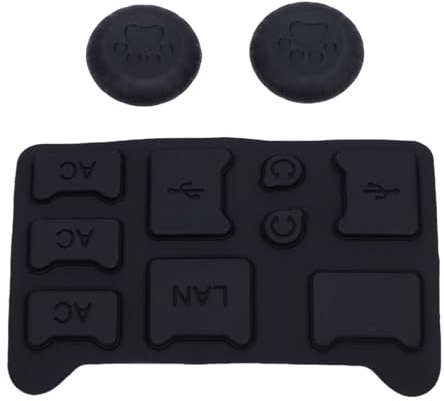 Yanmis Set Tappi Antipolvere, Protezione Console in Silicone 9 in 1 con Cappucci Joystick Antiscivolo, per 2 Console da Gioco 2025 da 7,9 Pollici