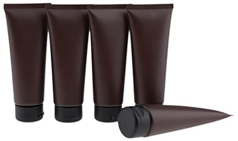 Woideklu 5 Tubetti Vuoti Da Spremere per Trucco, Lozione, Detergente Viso, Crema.