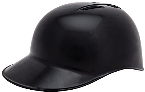 CHAMPRO unisex teen Catcher/Coach's Baseball Softball Catcher s Coach Helmet, BLACK, Small US