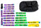 Dolezych Rundschlingen-Set 1000 - 3000 kg Tragfähigkeit, 20-teilig - Violett / Grün / Gelb