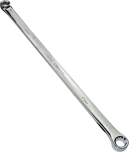 AERZETIX - Llave Poligonal Doble Ojo/Anillo 10x12mm - Longitud 33cm - Llave Plana Extra Larga Recta de Acero CR-V para Apriete/Ensamble - Mango pulido 12 lados Bi-Hexagonal - C45545