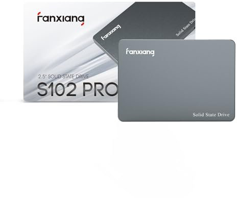 fanxiang Interne SSD Festplatte 2TB SATA III 2,5 Zoll, 570MB/s Lesen, 520MB/s Schreiben, Interne SSD mit 70% SLC Cache, für Desktop, Laptop, PS4 (S102Pro)