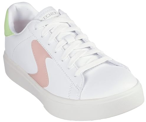 Skechers sneakers för kvinnor, Vit rosa lime, 37 EU