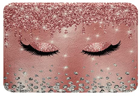 Homemissing Lindas alfombras de baño de ciervos para caza de flechas para bañera de ducha, lindos animales para decoración de baño, accesorios de baño florales de montaña, 20 x 32 pulgadas