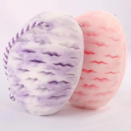 Bath Sponge for Kids Cute Loofah Sponge Reusable Body Sponge Exfoliating Bath Sponges for Women Children Soft Washing Shower Scrubber 2 Pcs