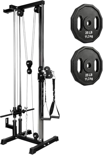 ALLinLIFE Máquina de Musculación Multiestación Musculación,Maquina Multifuncion Musculacion Jaula Musculacion,Maquina Gimnasio para Fitness Gimnasio en Casa,Ejercitar Parte Superior Cuerpo