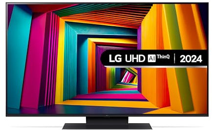 LG 50UT91006LA 50-Inch 4K UHD Smart TV, α5 AI Processor Gen7, Freeview Play and Amazon Alexa, 60Hz, Ashed Blue [Model 2024]