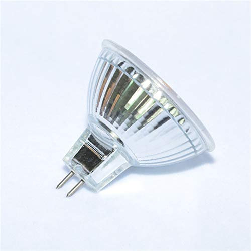 JOLIANE 4pcs Led Cob-Scheinwerfer 5W 50 * 52mm GU10 Warmweiß 3000K Halogen-Lampe Do Weit Druck / 12V - Warm Mood Lighting(MR16 12V,Warm White 3000K)