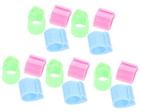 Parliky 2 Sätze Vogelbeinbänder Nummerierte Geflügelbeine Für Taubenrennen Fußbänder Taubenbedarf Geflügelidentifizierungswerkzeug Kunststoffmaterial 20 Stück * 2