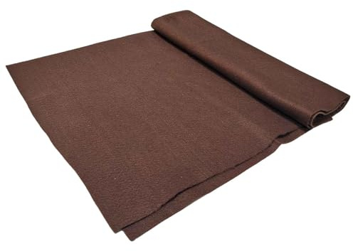 Jtnohx Fieltro Marrón, Tela de Fieltro Para Manualidades, Hojas de Tela Suave Para Proyectos de Arte y Costura 1.4mm de Grosor 91x135CM Flexible
