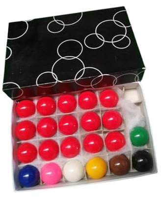 Baoblaze 22 Mini Bolas de Billar para niños, Juego de Mesa de Interior Resistente y Ligero, Juego Completo, Bolas de Billar pequeñas para Deportes de Ocio, 38mm