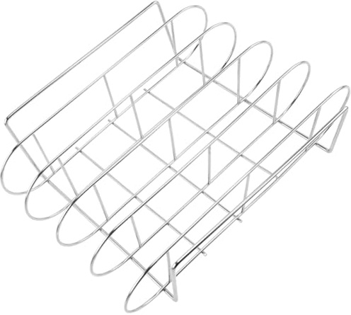 MAGICLULU Supporto per Costine in Acciaio Inox 304 Robusto, Griglia per Barbecue Aperto Multifunzione, Adatto per Casa e Picnic Design Ergonomico e Facile da Pulire